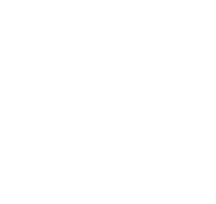 Hands and heart icon in white