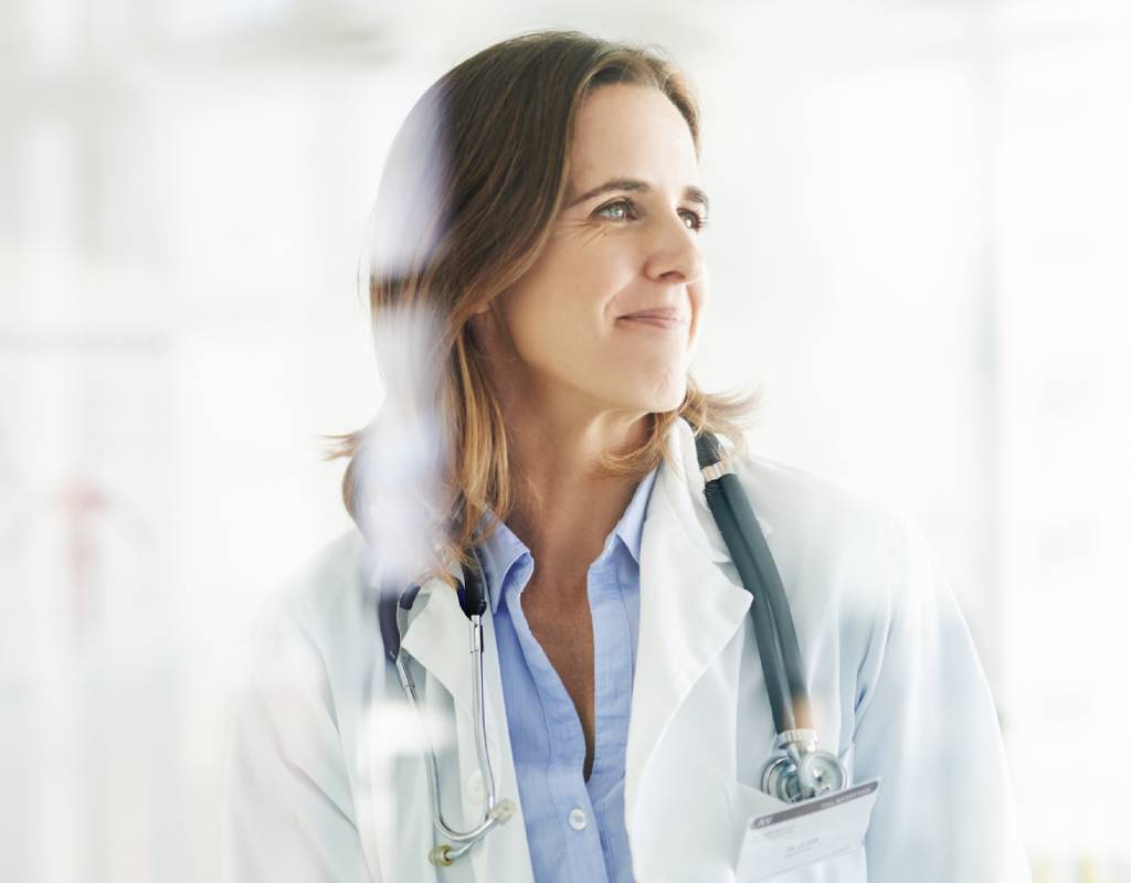 Shot of a mature doctor looking thoughtful in a consulting room.