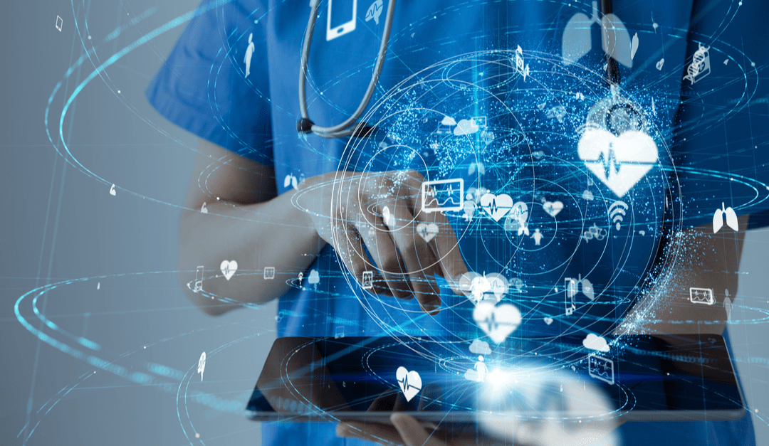Medical provider with iPad and data